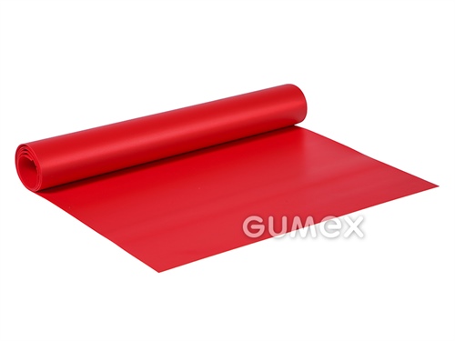 Technická fólie pro galanterní výrobky 842, tloušťka 0,3mm, šíře 1400mm, 49°ShD, desén D62, PVC, +5°C/+40°C, červená (3311)